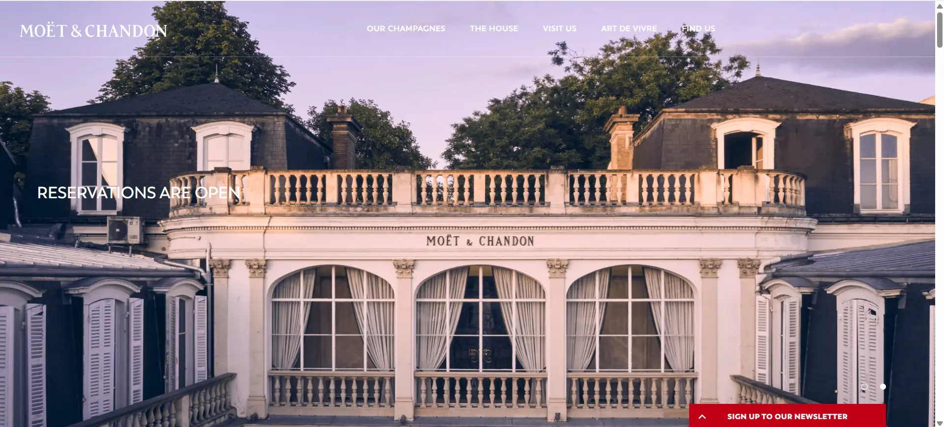 Moët & Chandon luxury champagne brand website — SFCC backend development by Gizem Arslan Altınbaş at OSF Digital.